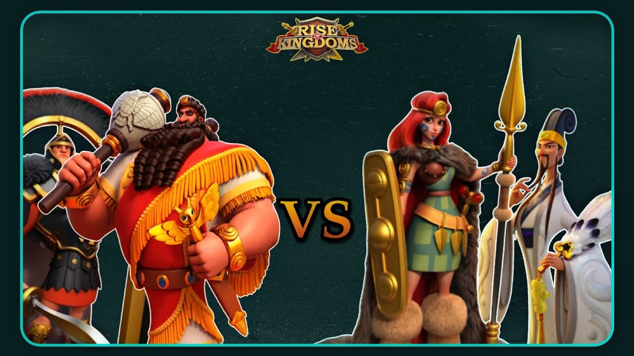 Boudica/Zhuge Liang VS Sargon/Scipio Africanus - Rise of Kingdoms