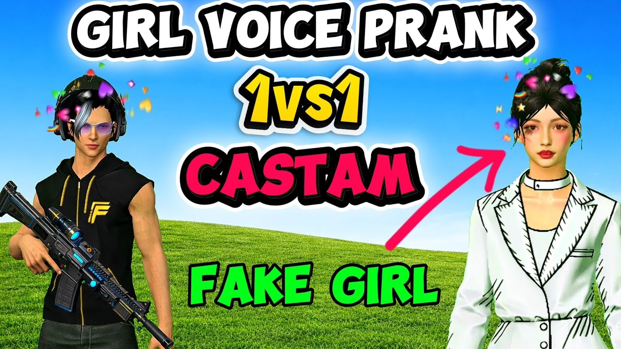 😃 Free fire || cute Girl Voice prank || beta or mummy || funny video || 1vs1 challenge || prank 🤣