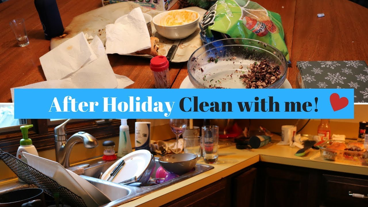 AFTER HOLIDAY CLEAN UP! AWESOME CLEANING MOTIVATION W/ MUSIC!