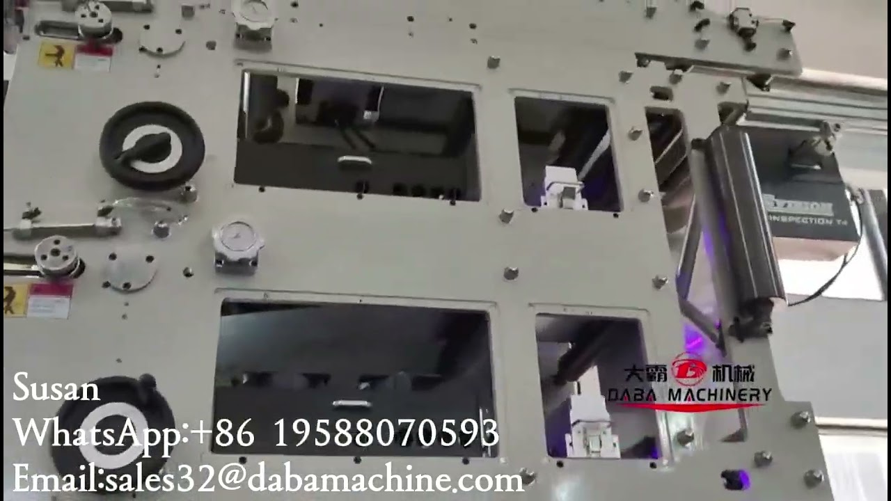 DABA Hot Sale 6 Colors Stack Flexo Printing Machine For Aluminum Foil Blister Product#flexografia