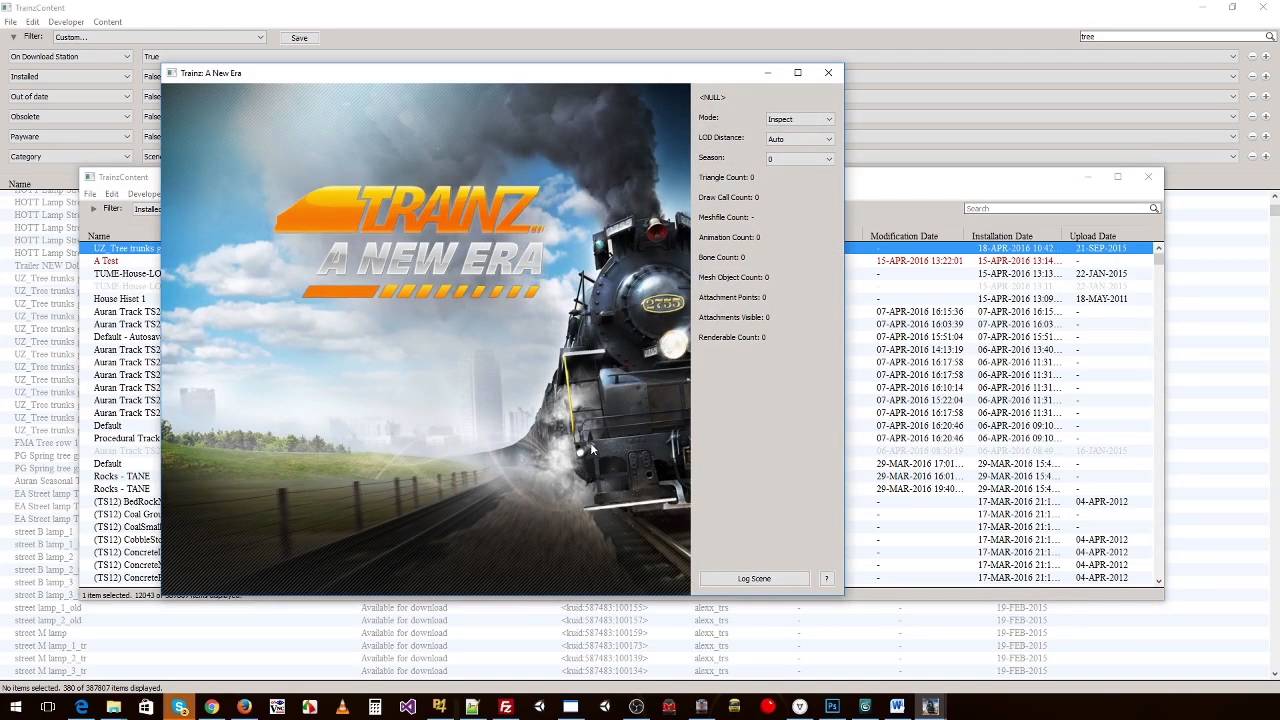 Trainz - Создание контента - #3 - Поиск контента на станции загрузки