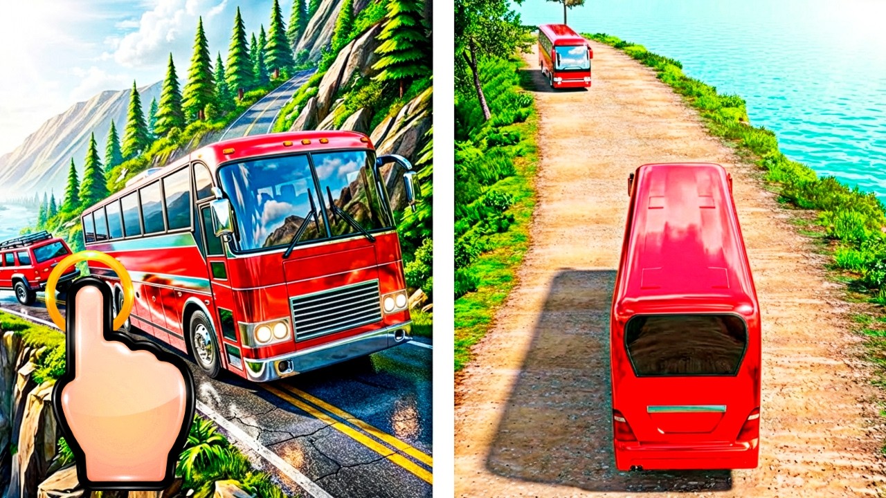 Coach Bus Driving Simulator 2026 - Offroad Real Bus 3D - All Levels iOS Android GamePlay #7