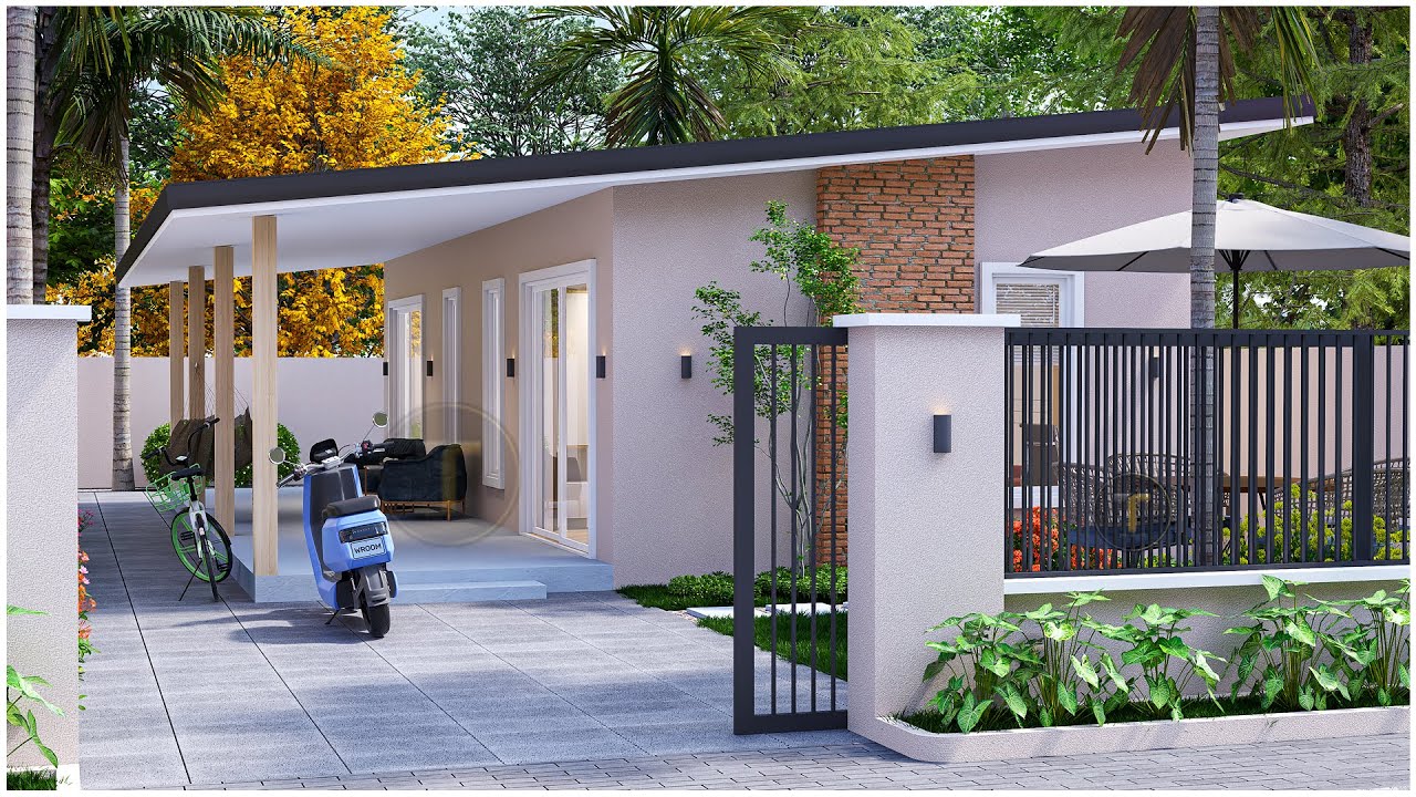 Simple and Beautiful House Design | 7m x 10m | Rural house design with a small family