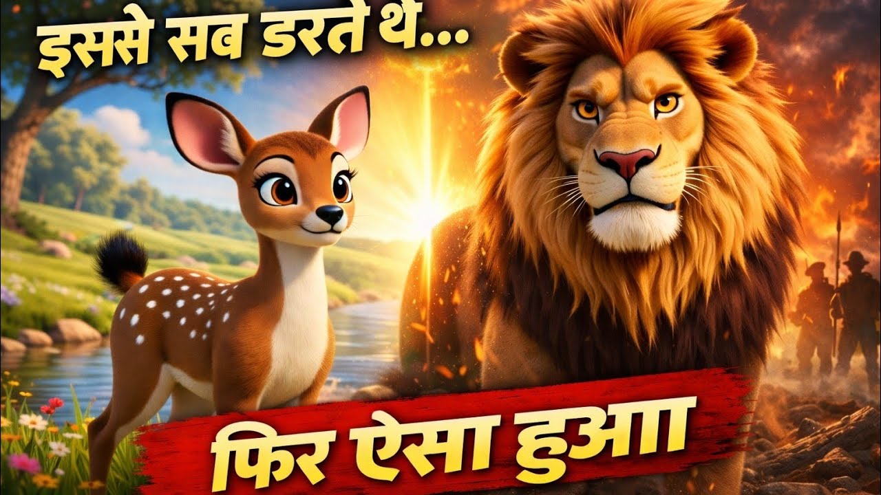 The Lonely Lion Who Became a True Leader | Emotional Jungle Story | 3D Animation