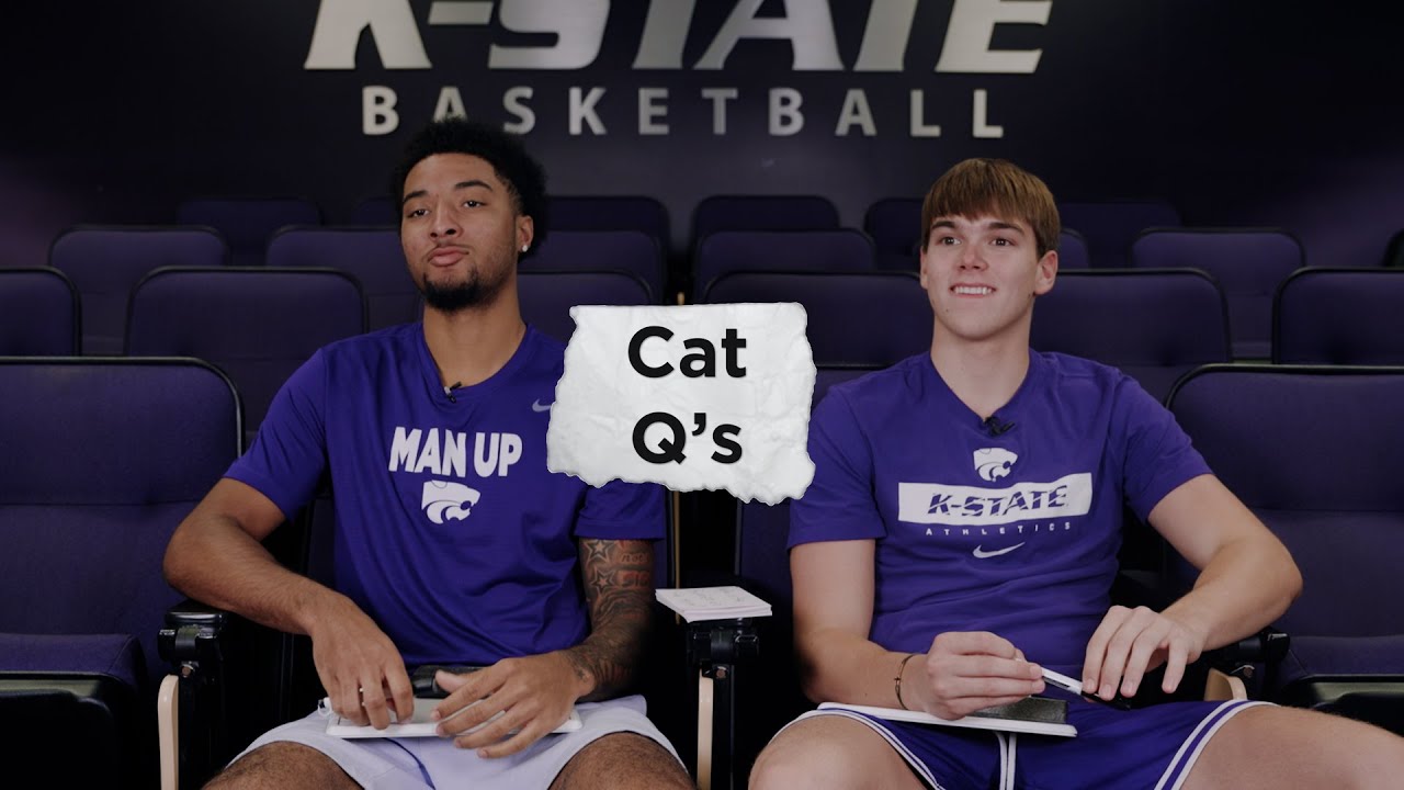 K-State Men's Basketball | Cat Q's - P.J. Haggerty and Andrej Kostic
