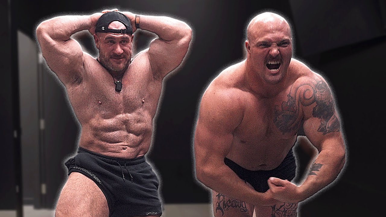 World’s Strongest Man Tries Posing with IFBB Antoine Vaillant