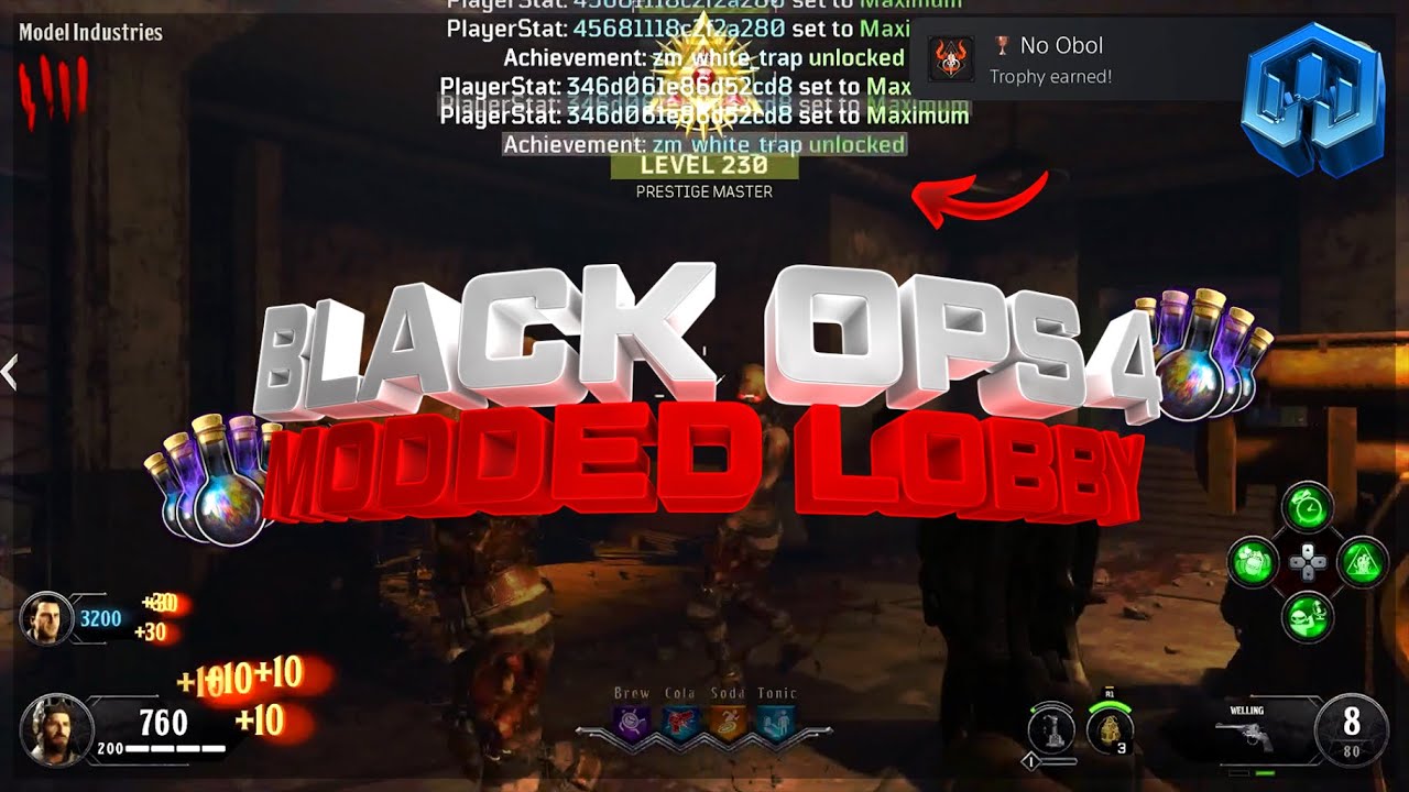 BLACK OPS 4 ZOMBIES MODDED LOBBY ON PS5/PS4 (LEVEL 1,000, UNLOCK ALL, UNLIMITED PLASMA & MORE)