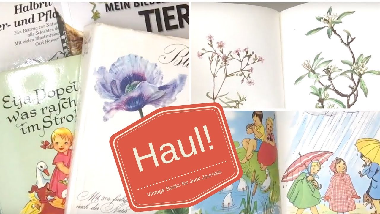 Haul- Second-hand Books for Vintage Junk Journals