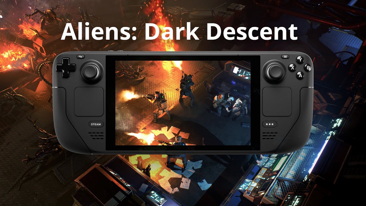 Aliens: Dark Descent на Steam Deck
