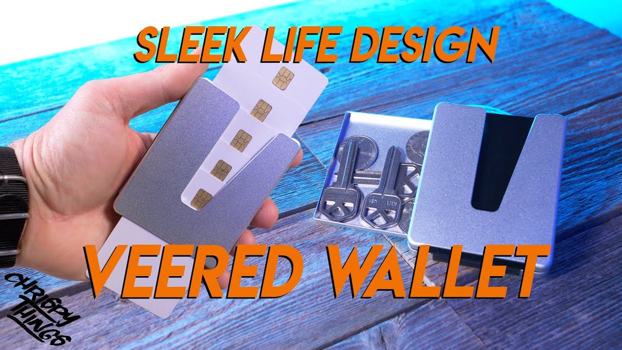 Sleek Life Design Veered Wallet: Functionality with a coin tray!