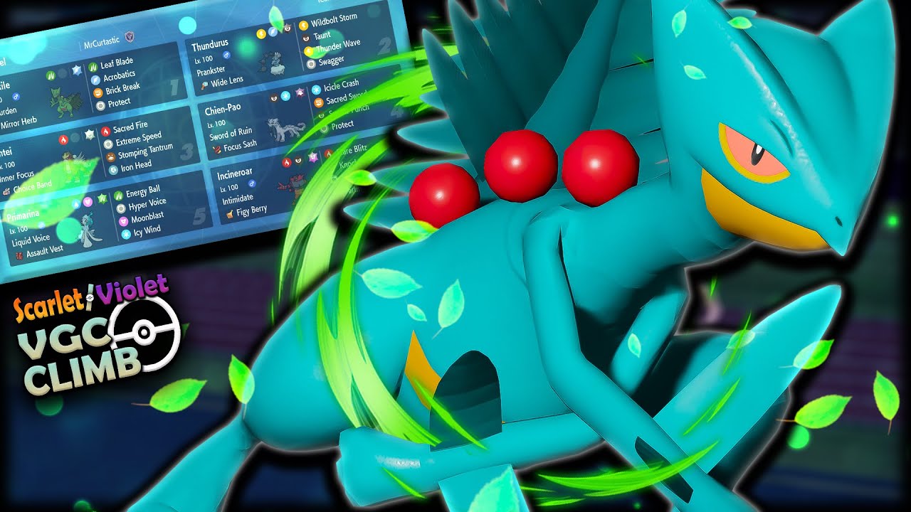 Acrobatics SCEPTILE FLIES into Regulation F! | Pokemon Scarlet and Violet VGC 2024