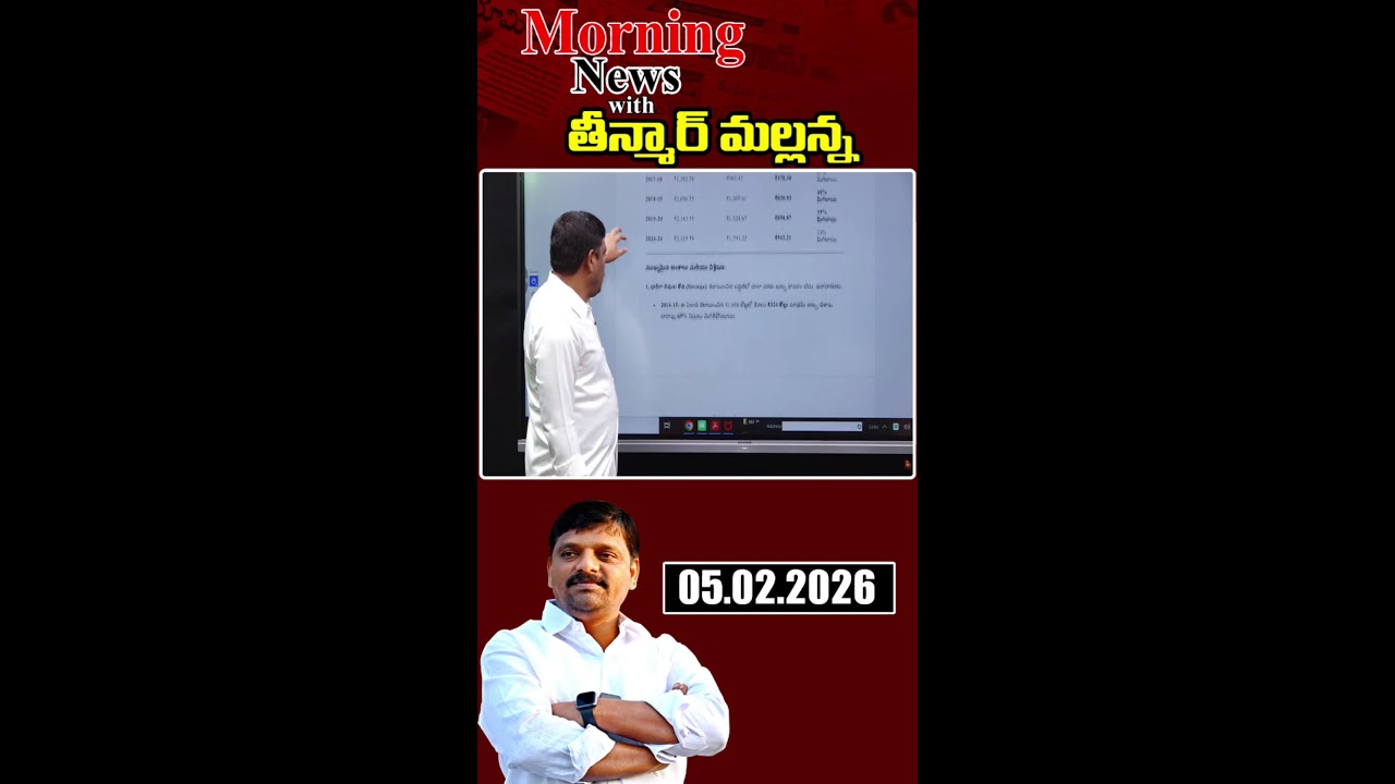 “Morning News with Mallanna 05-02-2026 Your Daily Dose of Truth”|| మార్నింగ్ న్యూస్ విత్ మల్లన్న
