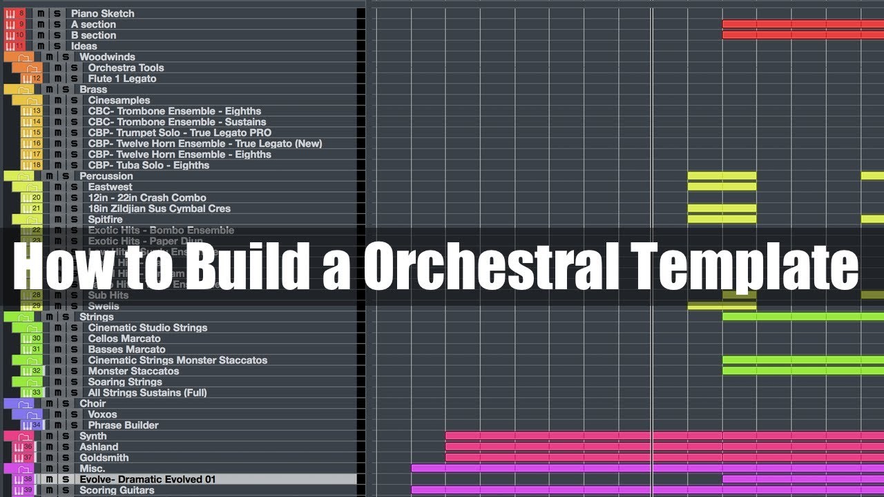 How to Build A Orchestral Template from Scratch in Cubase