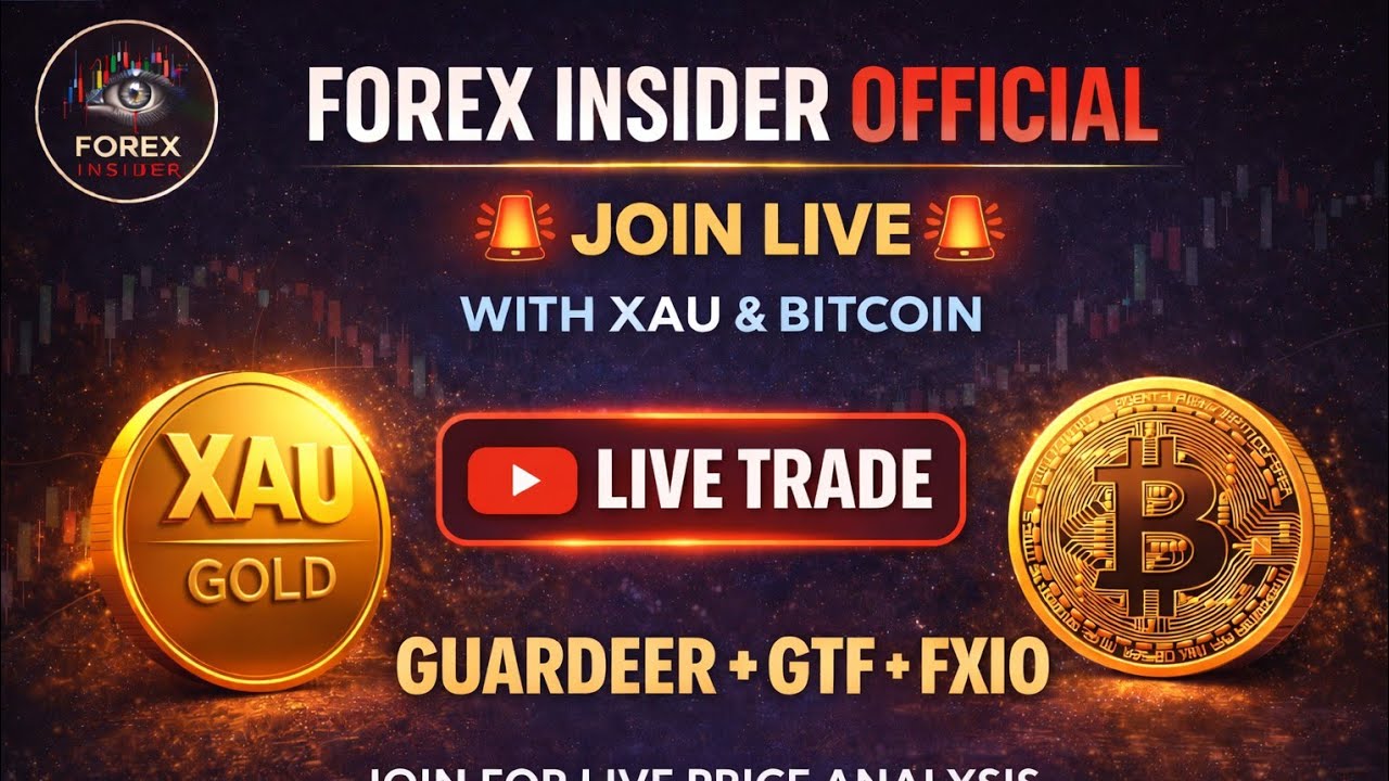 Live | XAU/USD & BITCOIN | GUARDEER + GTF | SMC & ICT + DEMAND & SUPPLY | GOLD LIVE