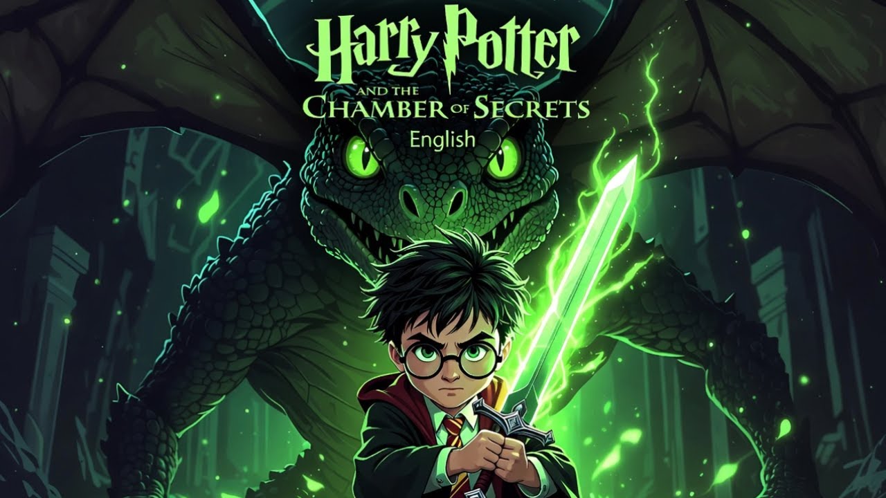 Гарри Поттер и Тайная комната, на английском языке, часть 2, #мультфильм #дети #сказкинаночь #дет...