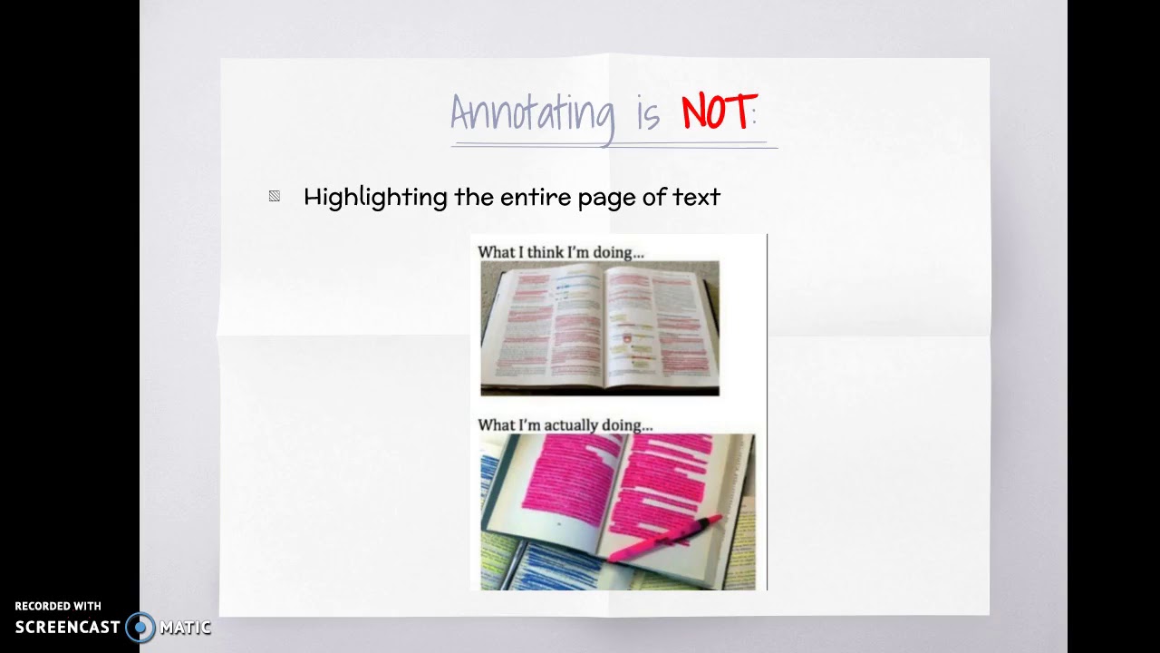 Annotating 101