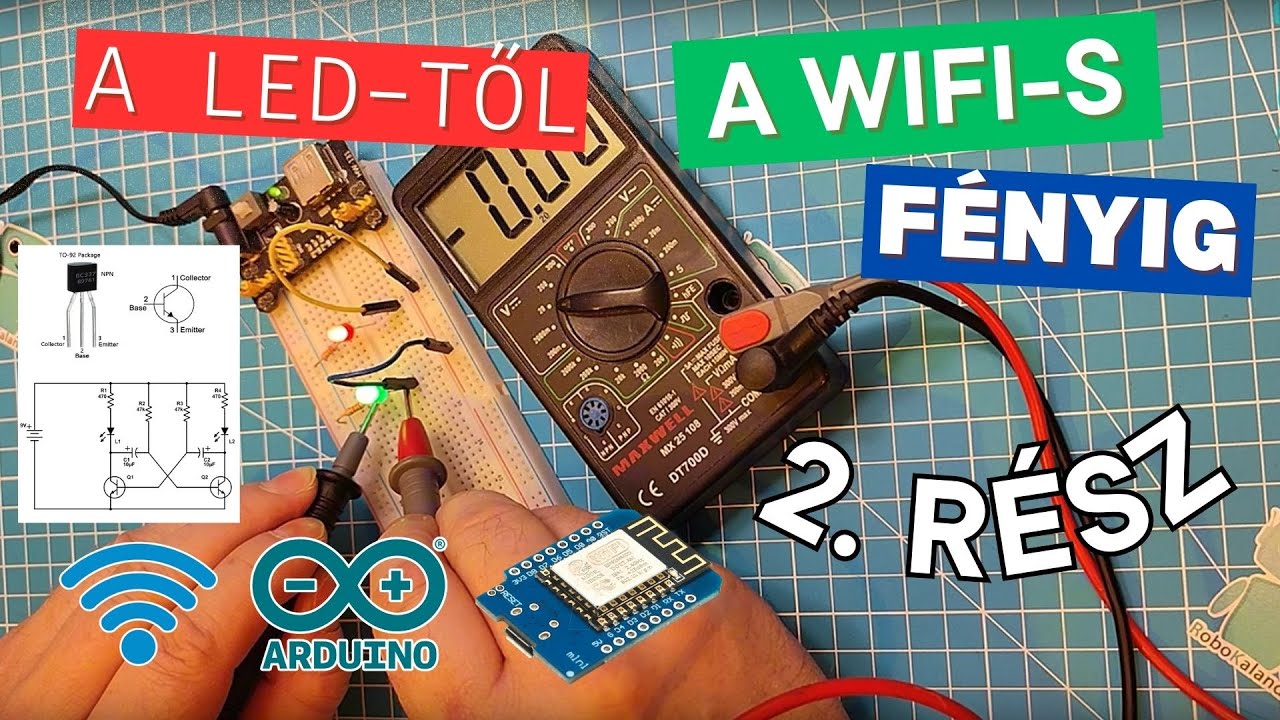 Az első LED-től a WiFi-s Karácsonyi csodáig, lépésről-lépésre! Második rész.
