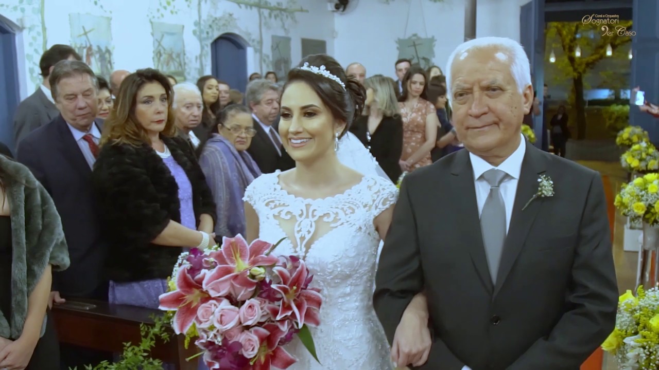 ENTRADA da NOIVA com MARCHA NUPCIAL na CAPELA SÃO FRANCISCO de ASSIS