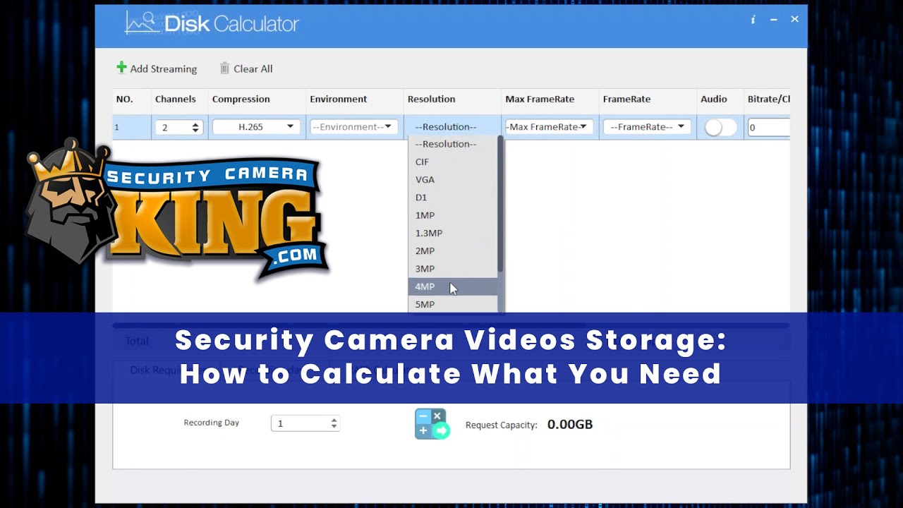 Security Camera Videos Storage - How to Calculate What You Need