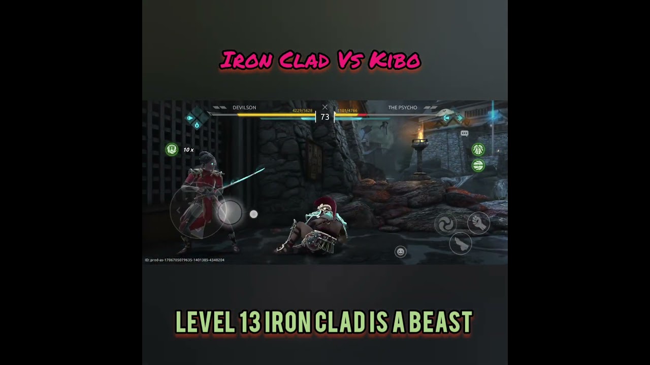 Ironclad At Level 13 Just  Crazy Damage | Shadow Fight 4 Arena ||#shadowfightarena #ytshorts #shorts