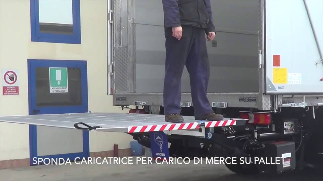 Mercedes Actros 3 assi - Cassone fisso in acciaio inox con sponda retrattile Anteo