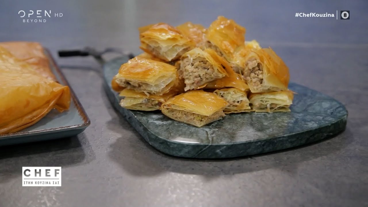 Συνταγή για μπουγάτσα με κιμά από τον Βαγγέλη Δρίσκα | OPEN TV