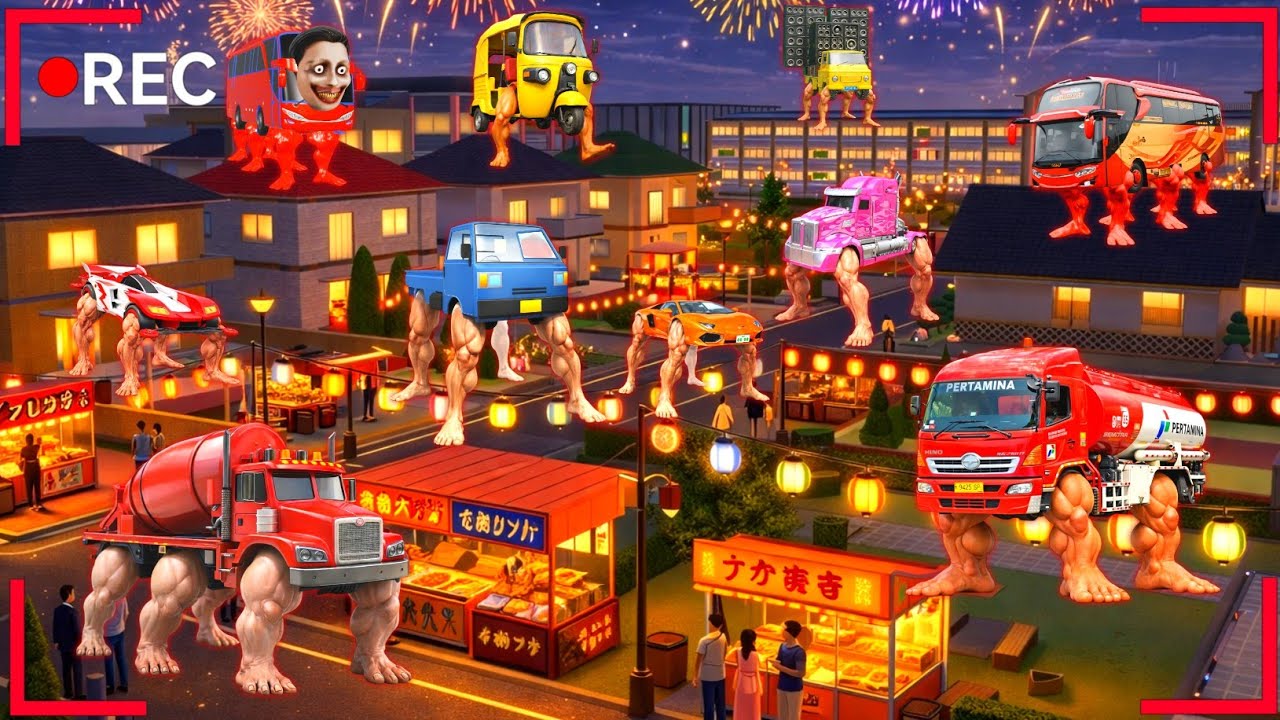 Yuta Mio Panik CCTV Rekam Pasukan Anomali Mobil Berkaki serang Kota Sakura😱| Sakura School Simulator