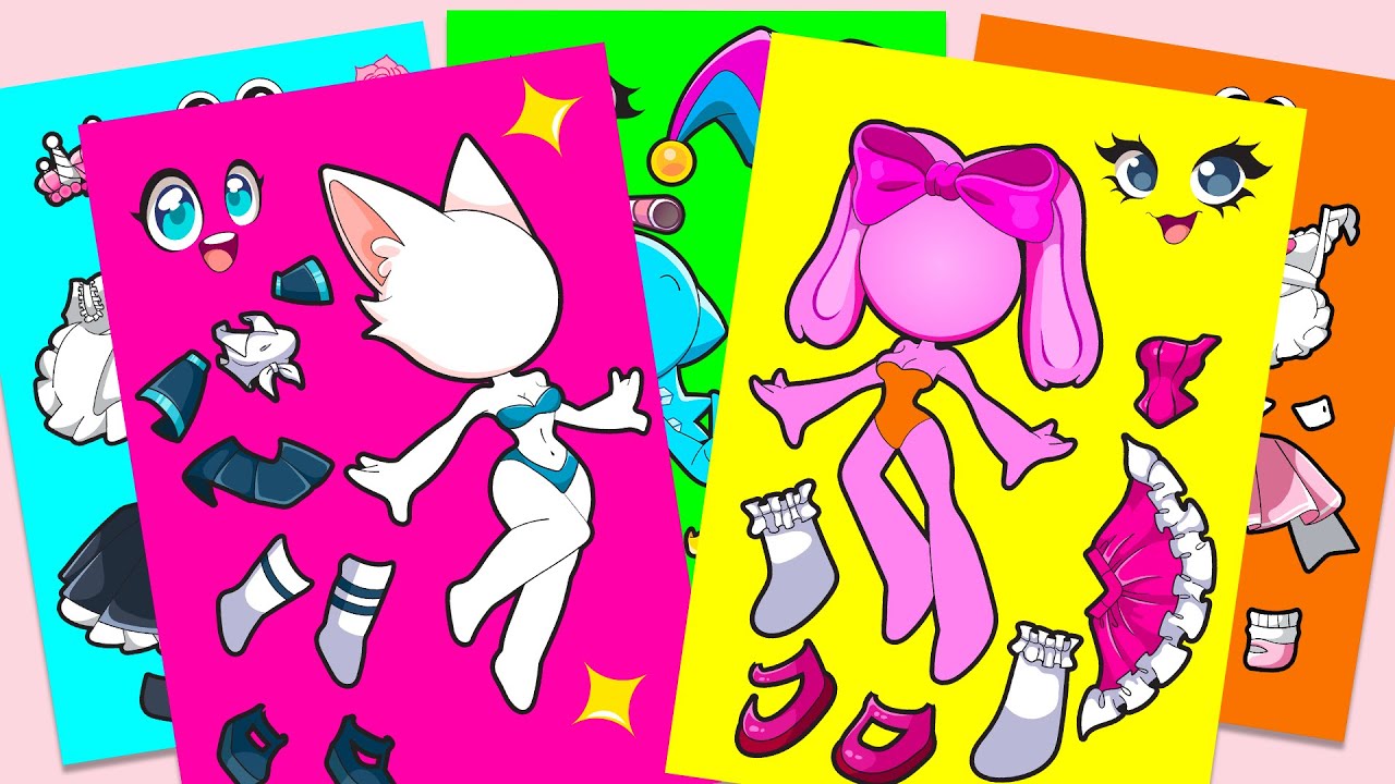💖 Paper DIY 💖 WENDA x PINKI: Who Slays the Mini DIY? ✨ Mix & Match | Incredibox Sprunki
