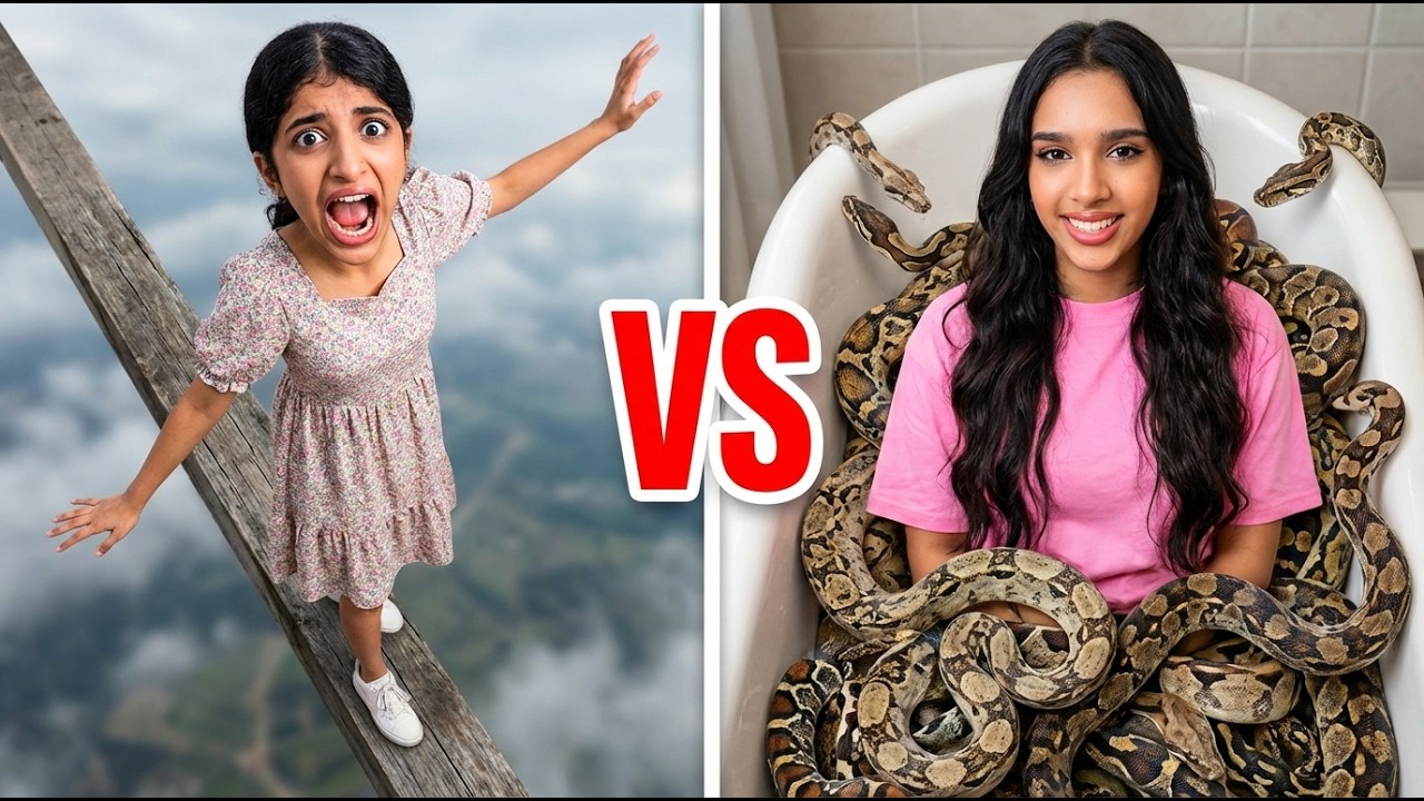 شفا VS غزل: تحدي 100 خوف في 24 ساعة! 😱🕷️🔥