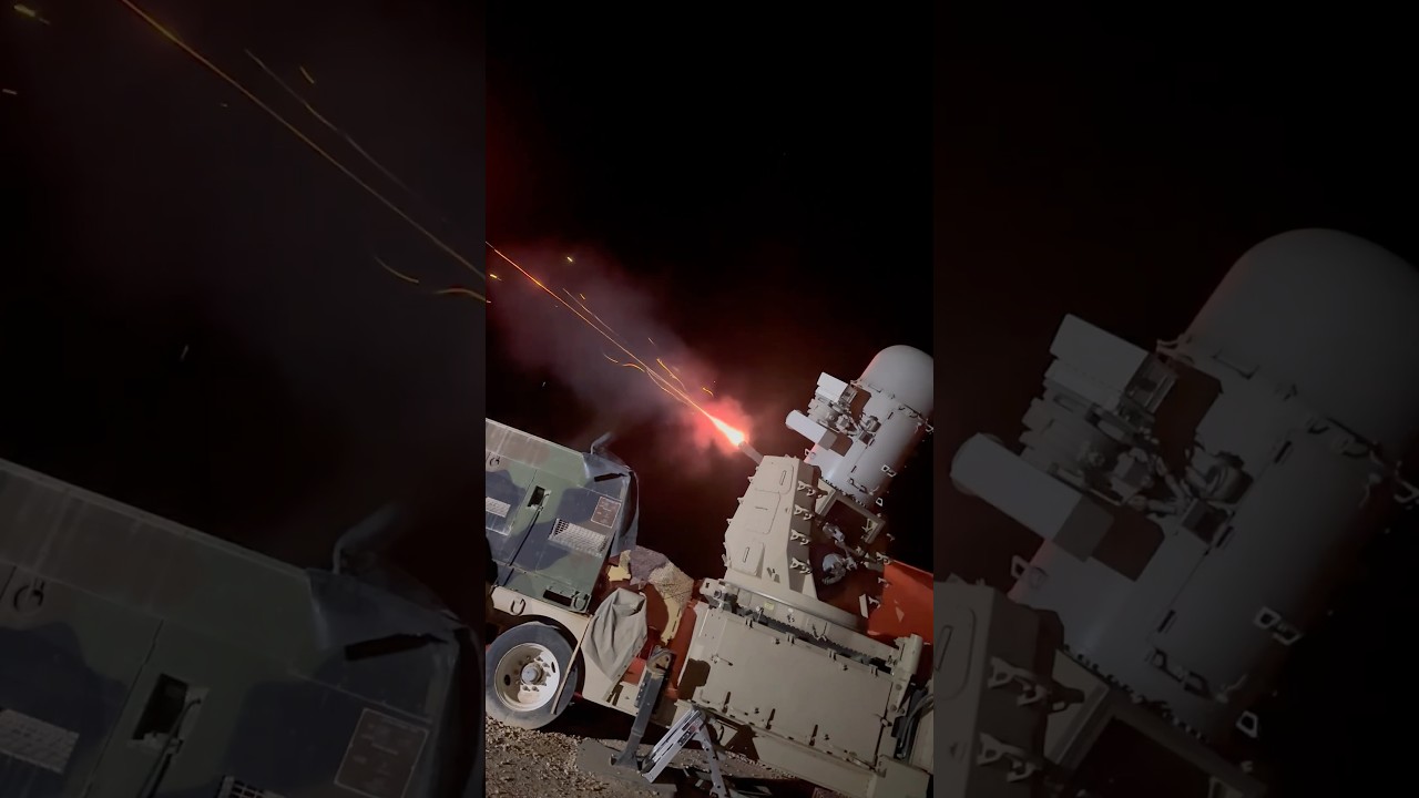 C-RAM Pre-Aim Calibration Fire - Al Tanf Garrison, Syria, 2025 - Operation Inherent Resolve