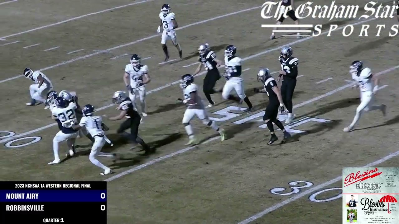 Robbinsville Varsity Football vs. Mount Airy (1A Western Regional Final): Dec. 1, 2023