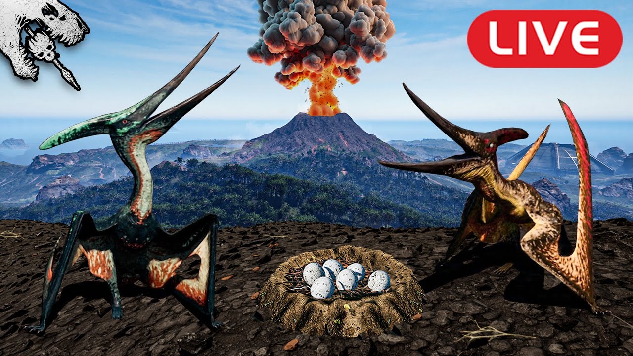 🔴 Diese PTERANODON FAMILIE lebt in einem VULKAN! 🐦🔥 - The Isle Livestream