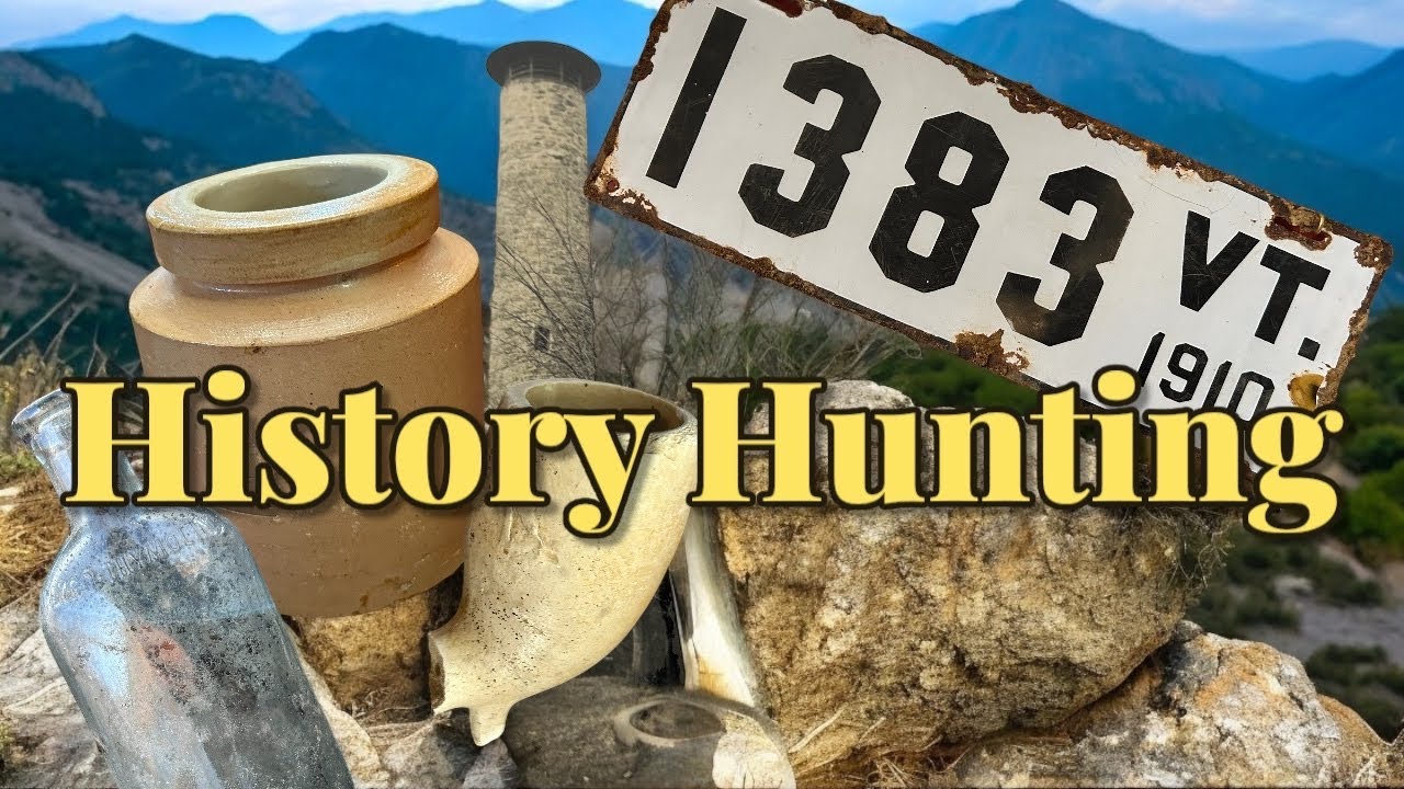 Bottle Digging Stoneware License Plate Tower History
