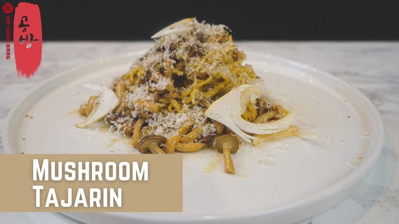 Tajarin with Mushrooms | Mushroom Tagliolini | Tajarin Pasta (Yolk Pasta Dough) Recipe