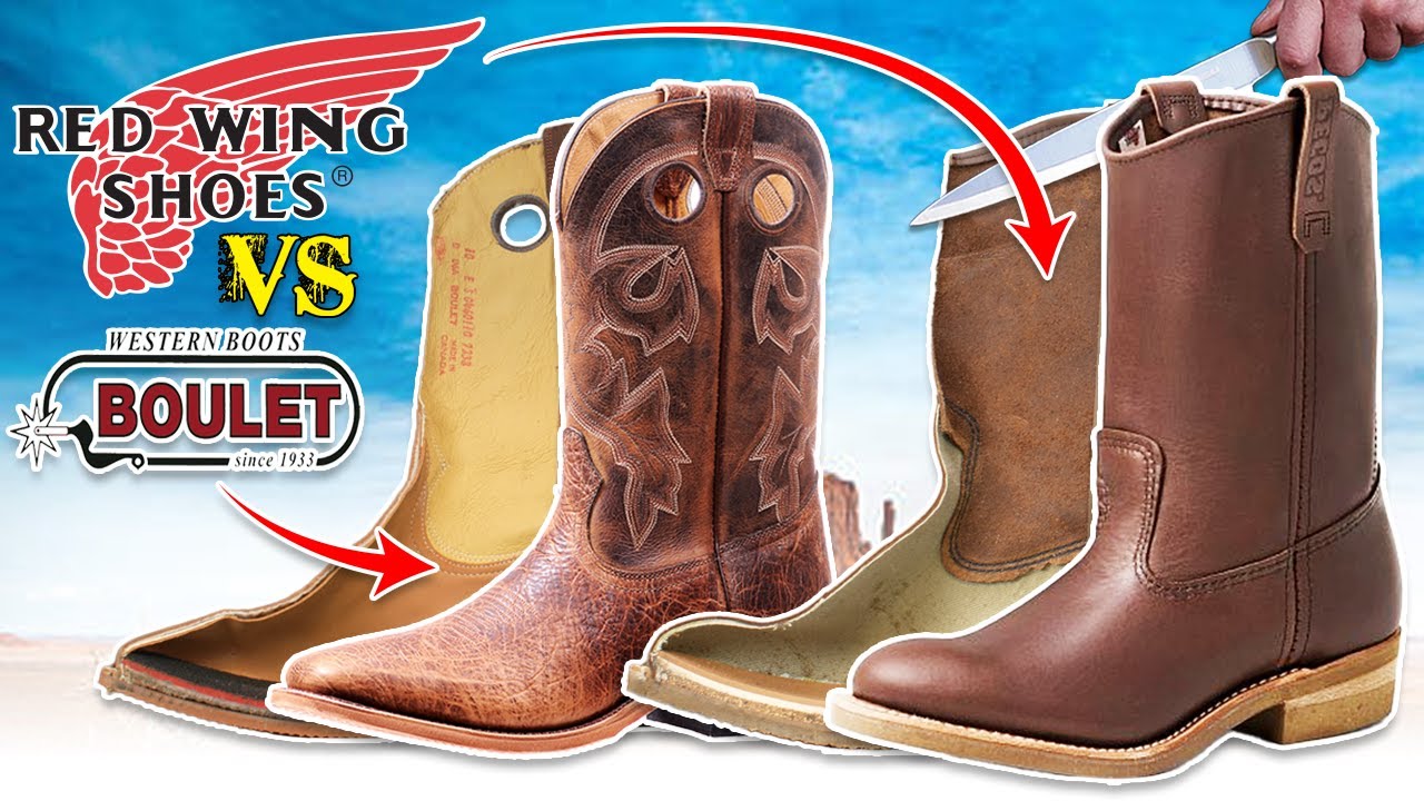 Can Red Wing make a “real” cowboy boot? Nailseat vs Boulet