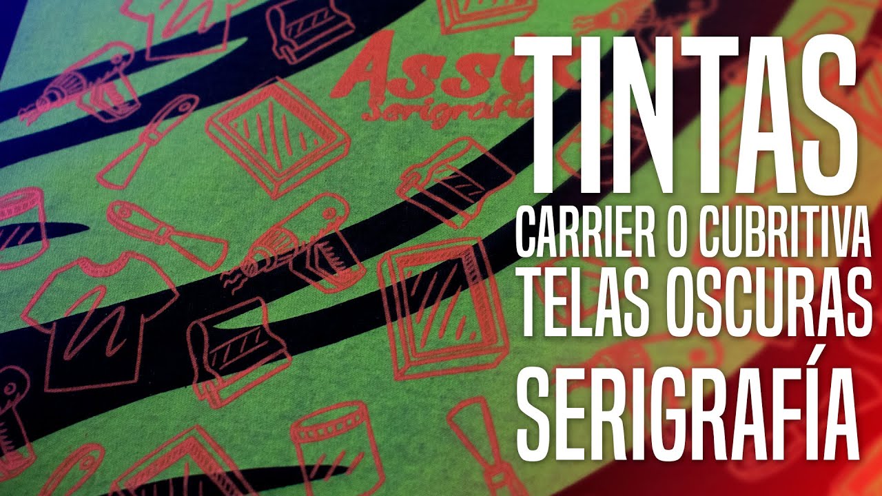 TINTA CARRIER O CUBRITIVA AL AGUA/ #SERIGRAFÍA