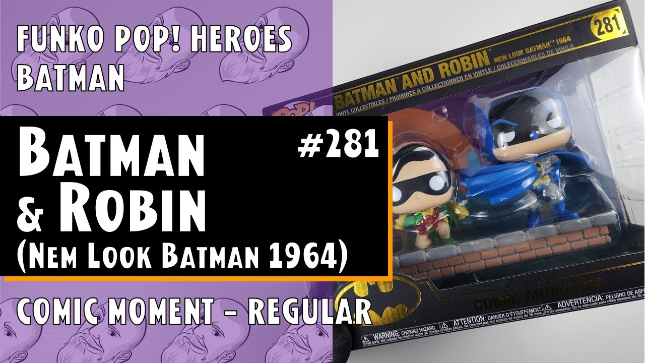 Funko Pop Batman and Robin - New Look Batman 1964 (Comic Moments) - 281 // Just One Pop Showcase