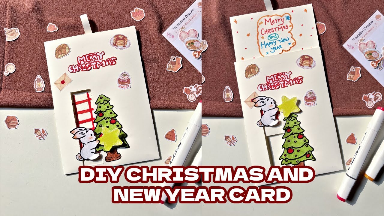 Christmas  card handmade | New year card ideas | Easy greeting card 