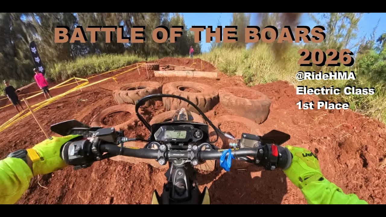 Battle of the Boars 2026 - ⁨@RideHMA⁩ - 1st Place Electric - Laps 1&2