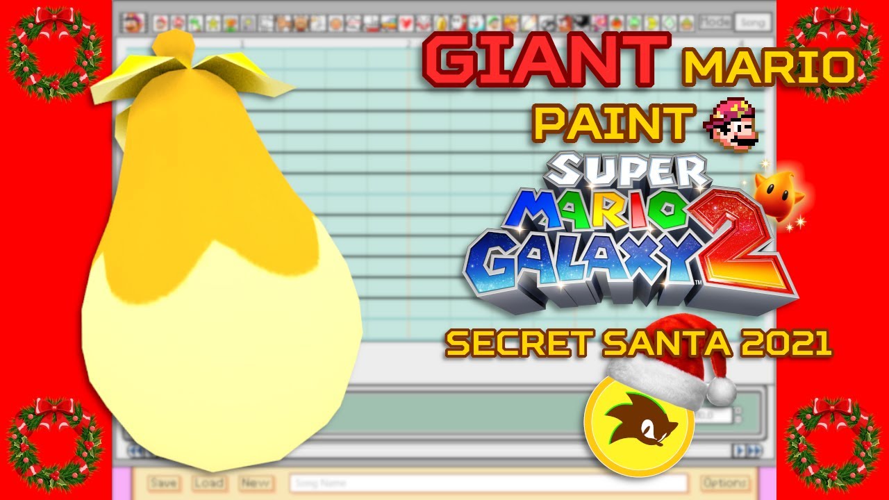 "Hi GeminiPrincess!" Giant Mario Paint - Super Mario Galaxy 2 - Sweet Mystery Galaxy