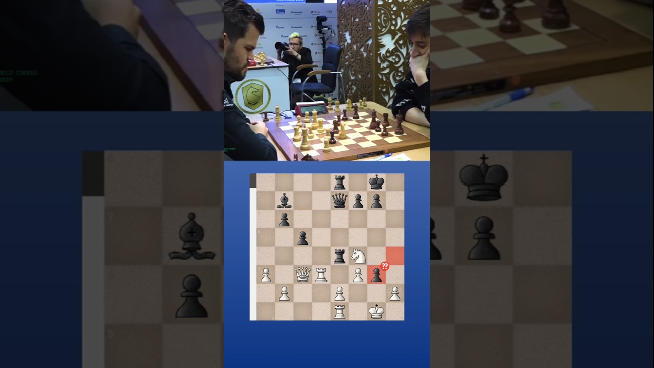 Magnus Carlsen vs Daniil Dubov in World Blitz championship 2019 #magnuscarlsen #daniildubov
