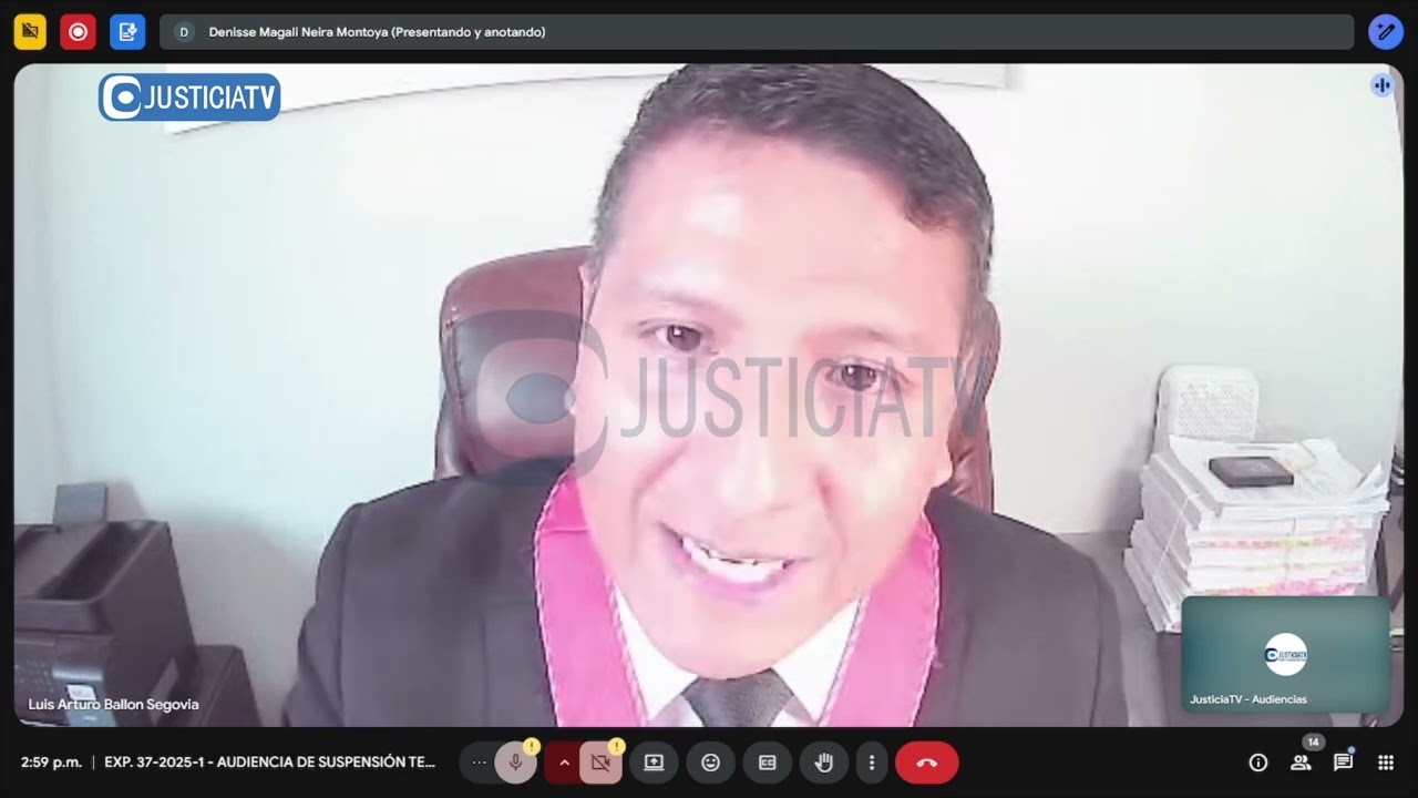 Suspensión temporal en el ejercicio del cargo en el proceso contra Patricia Benavides Vargas