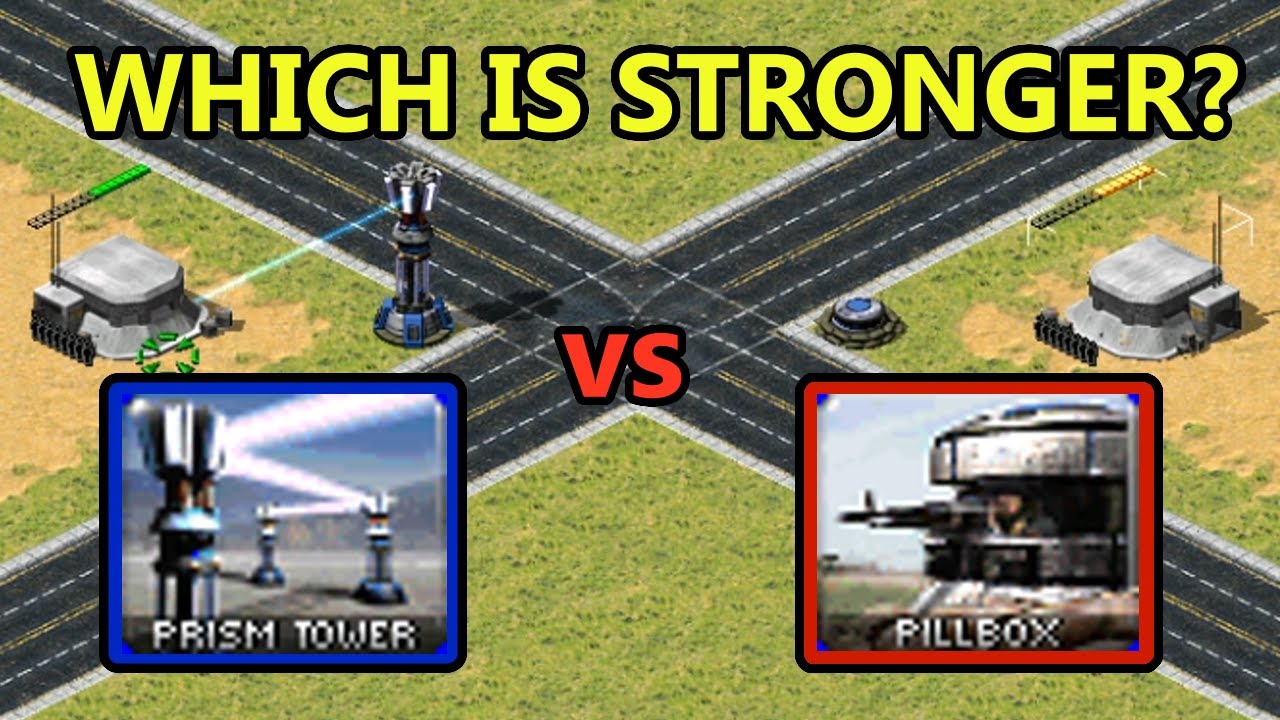Prism Tower vs Pillbox - Red Alert 2