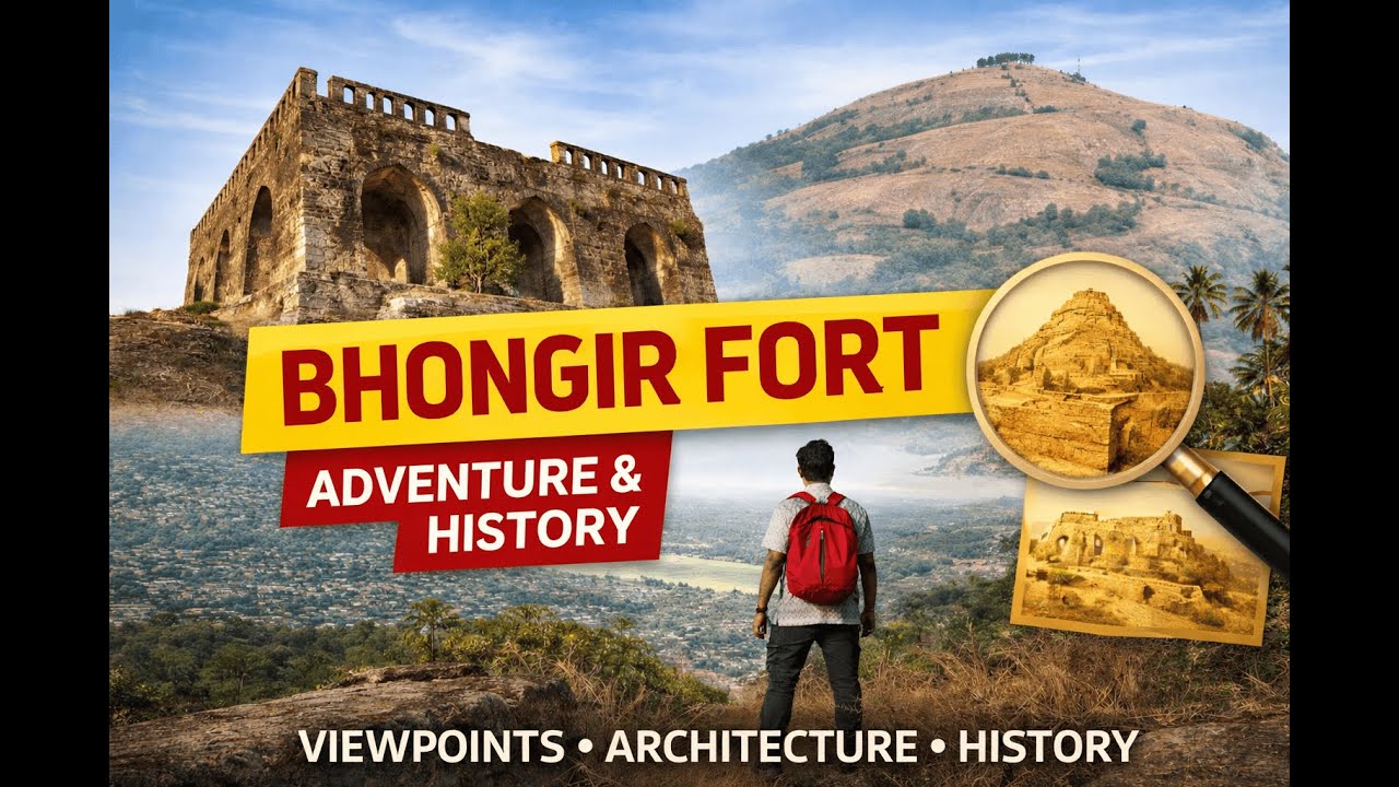Ancient Bhuvanagiri Fort | Telangana Heritage | Hilltop View