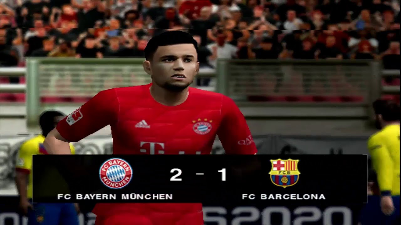 PES 2020(PS2) BAYER MUNICH VS BARCELONA HD GAMEPLAY