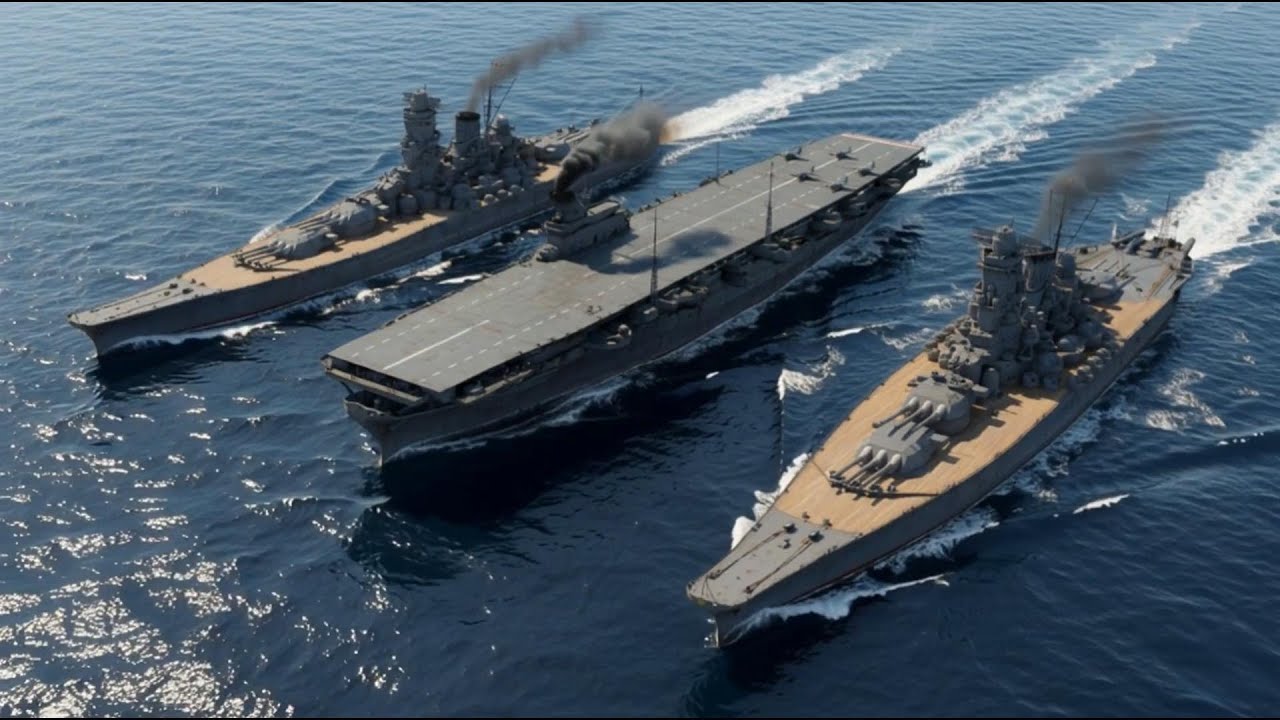 【IF歴史】皇紀2685年 特別観艦式 - 栄光の80年、大和・武蔵・信濃の光景