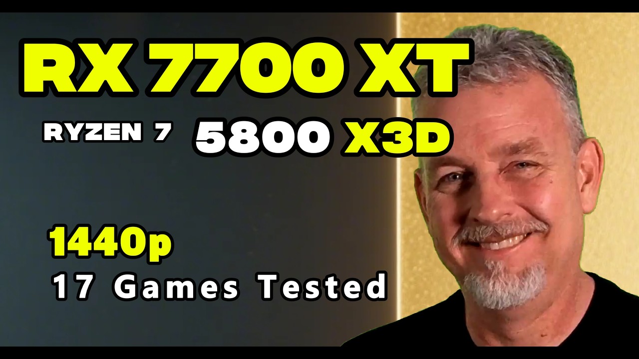 RX 7700 XT Ryzen 7 5800 X3D 1440p 17 Games Tested