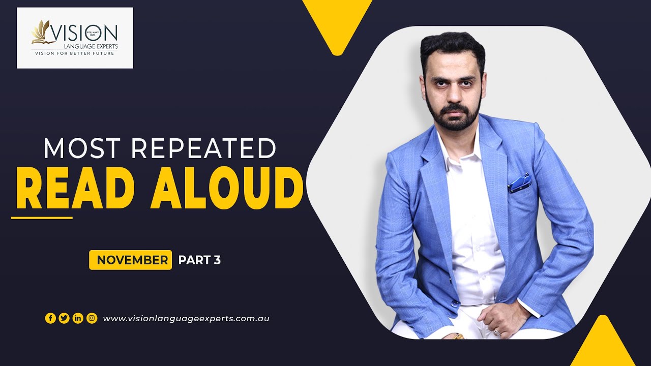 Read Aloud Practice Exam Questions for November 2021 | PTE Speaking Read Aloud Predictions Part 3