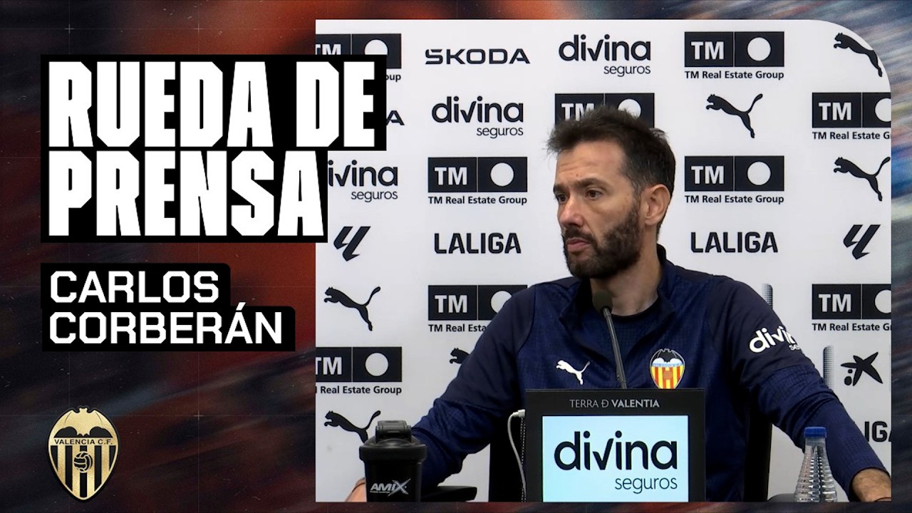 RUEDA DE PRENSA DE CARLOS CORBERÁN PREVIA AL VALENCIA CF - DEPORTIVO ALAVÉS