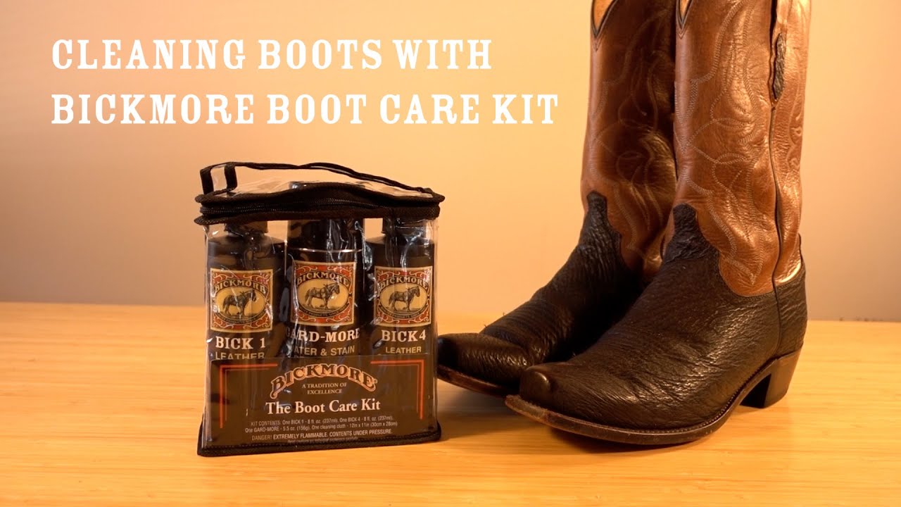 Cleaning Leather Boots With Bickmore's Boot Care Kit